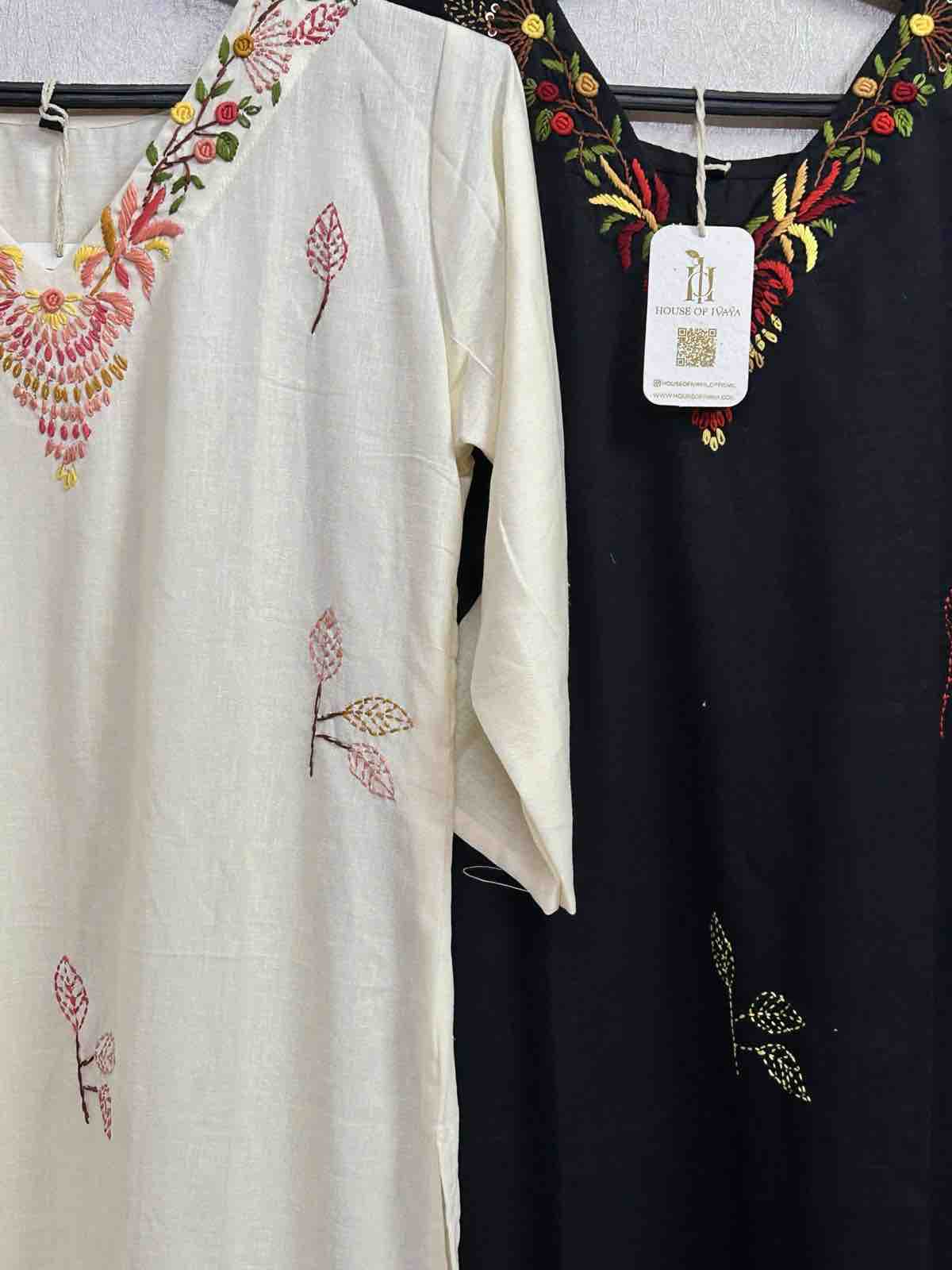 Contrast Charm Cotton Kurti 